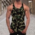thumbnail image 2 of BADHUB Mens Color Block Muscle Tank Topsssss Clearance Workout Athletic Sleeveless Crew Neck Shirts GreenXXL, 2 of 6