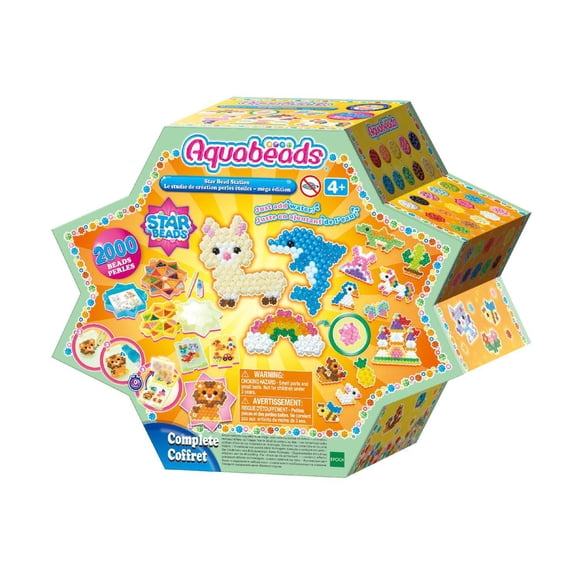 Aquabeads Star Bead Station, Complete Arts & Crafts Bead Kit for Children, Over 2,000 beads
