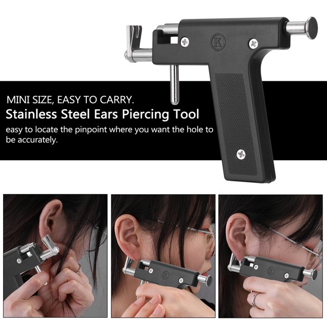 Machine Stainless Steel Body Piercing Tool Kit Professional Ear Nose Navel Piercing Machine with Ears Studs Tools