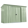 thumbnail image 1 of Arrow Classic Steel Storage Shed, 10x4, Sage Green, 1 of 8