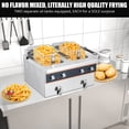 thumbnail image 2 of Commercial Deep Fryer,Dual 8L Commercial Countertop Fryer - 1800W Stainless Steel with Removable Basket, Drain Valve & Timer, Adjustable Temp Control for Restaurants & Home Use, 2 of 6