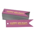 thumbnail image 1 of Inkdotpot Pack Of 50 Happy Holiday Favor Paper Tags Craft Real Gold Foil Hang Tags, 1 of 1