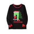 thumbnail image 4 of Liquidation de Noël Tenue Parent-Enfant Costumes de Noël Patchwork à Carreaux Imprimés Vêtements de Maison Col Rond Manches Longues Pyjamas Ensemble Deux Pièces Maman Ensembles pyjamas Assortis en Liquidation, 4 of 5