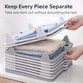 thumbnail image 4 of Stackable Closet Organizer for Shirts, Interlocking Folding Board System for Jeans and Pants, Space-Saving Clothing Organizer with Easy Access Design (5, Grey), 4 of 7