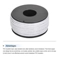 thumbnail image 3 of Uxcell 20AWG Stranded Wire Hookup 30M/100ft White, Electrical Wire UL1007 Spool, 3 of 6
