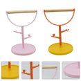 thumbnail image 3 of 2Pcs Parrot Training Perch Stand Wooden Bird Stand Bird Perch Rack Bird Supplies, 3 of 8