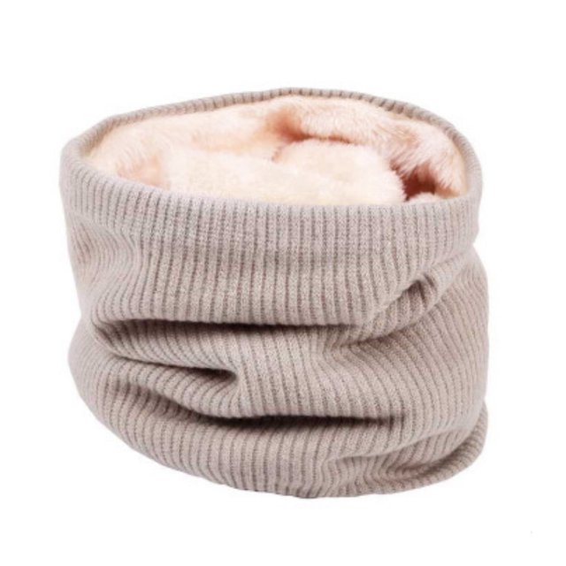 Infinity Scarf Winter Double-Layer Neck Warmer Knit Fleece Lined Circle Loop Scarves Gifts