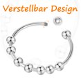 thumbnail image 4 of 6 Pcs Bague Anti-Anxiété, Bague Anti-Stress pour Femme, Bague Anti-Anxiété Ajustable, Ensemble de Bagues de Décompression en Acier Inoxydable, Bague Tournante, Bague avec Perles pour Femmes Hommes (Argent/or/or Rose), 4 of 6
