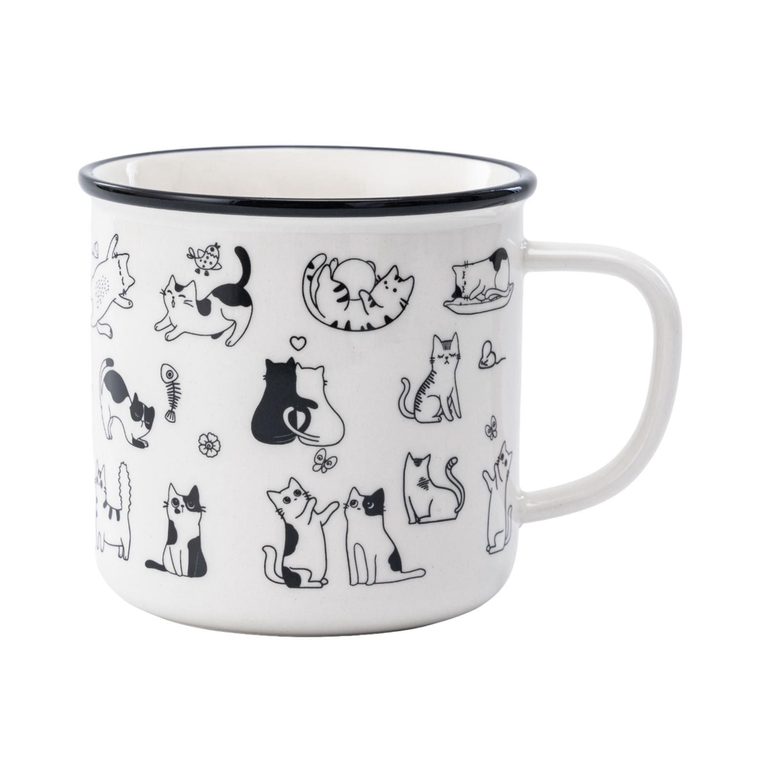 Mainstays Tasse en céramique pour chats, 20,96 oz, 1 Pièce