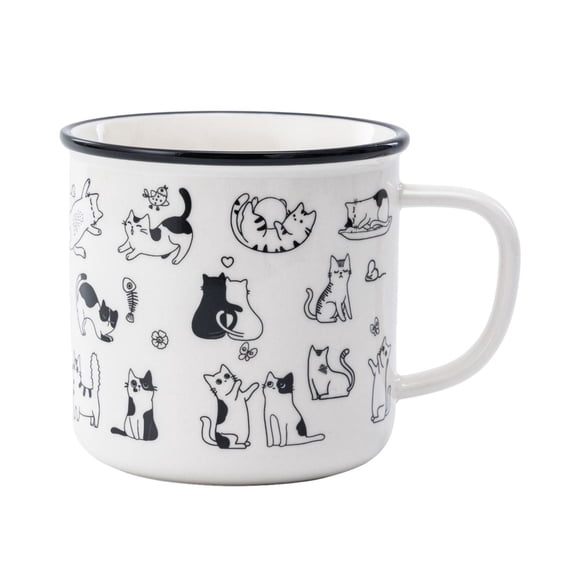 Mainstays Cats Ceramic Mug, 20.96 oz, 1 Piece