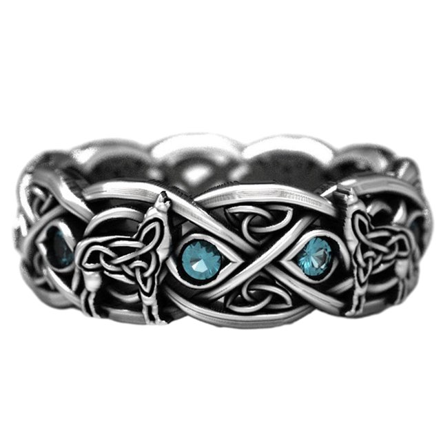 fastboy Men S Punk Ring Accessory For Classic Look Alloy Ring Vintage Accessories CR6474 12 1Set