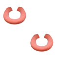 thumbnail image 1 of Thinsony Acrylic Fibers Made Toilet Mat Removable And Fits Most Toilets U Shape Orange 2Set, 1 of 6