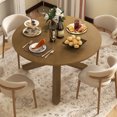 thumbnail image 3 of Costway 47" Round Dining Table with Solid Acacia Wood Legs for 4-6 Person for Kitchen, 3 of 10