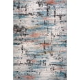 thumbnail image 2 of LaDole Rugs Blue Ivory Red Multicolor Rustic Abstract Modern Area Rug Carpet For Living Room Bedroom, 2 of 5