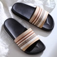 thumbnail image 4 of B91xZ Mens Slides Open Toe Shower Sandals,Khaki 12, 4 of 5