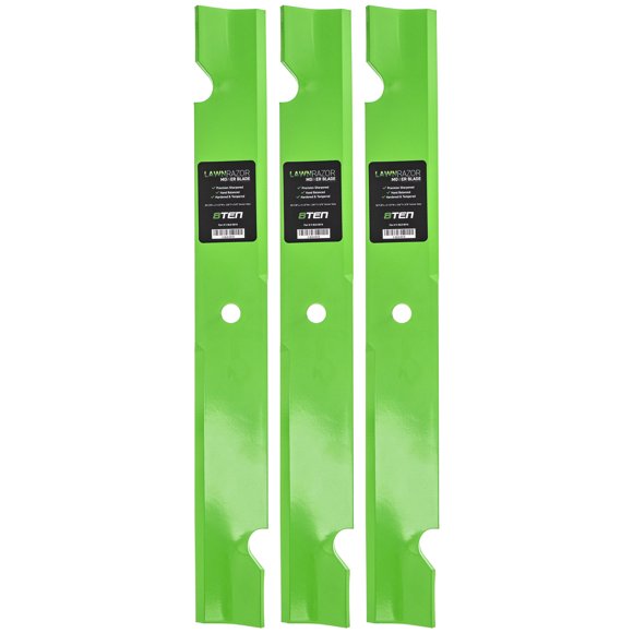 LawnRAZOR Ensemble de Lames à Élévation Élevée à Encoche pour Scag 61 Pouces 48111 Lot de 3 810-CBL2230D
