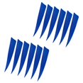 thumbnail image 1 of S SERENABLE 12 Pack s - 4 Inch Natural Turkey Feathers - Fletching DIY Hunting Training Blue, 1 of 9