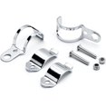 thumbnail image 2 of Krator Chrome Turn Signal Mount Brackets Fork Ears 30-37mm Compatible with Harley Davidson Street Glide, 2 of 8