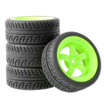 thumbnail image 2 of 4 Pièces RC Pneus de Voiture 1/16 1/14 Modèle Accessoires Remplacement Pièces de Voiture Roues de Pneus Modifiées pour Wltoys Garçons Escalade, Vert, multi, 2 of 4