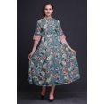 thumbnail image 2 of Bimba Robe Longue Décontractée d'Été Sans Manches à Fente avant Imprimée à Fleurs pour Femmes - Xxx-Grand, 2 of 5
