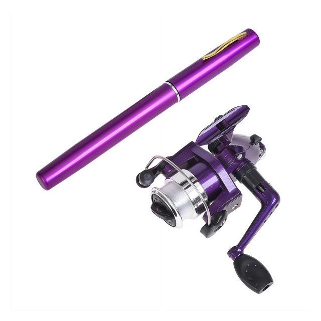 Pocket Collapsible Fishing Rod Reel Combo Mini Pen Fishing Telescopic Fishing Rod Reel Combo Kit