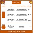 thumbnail image 3 of Nappe Rectangulaire d'Automne 60x120 Pouces Citrouilles et Dindes - Nappe de l\'Action de Grâce Lavable et Résistante aux Plis pour Souper/repas de Récolte d'Automne Fête Banquet Housse de Table des Fêtes, 3 of 6