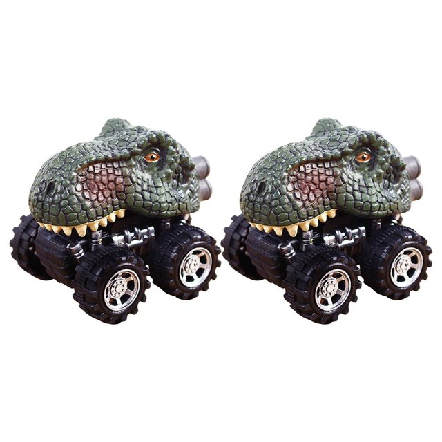 Children‘s Day Gift Toy Dinosaur Model Mini Toy Car Back Of The Car Gift 2PCS