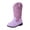 Purple, variant on Wxirdiow Toddler Little Boys Girls Cowboy Boots Children Shoes Comfortable Soft Sole Long Boots Fashionable Plus Velvet Warm Snow Boots Long Boots Silver Size,3.5-4 Years