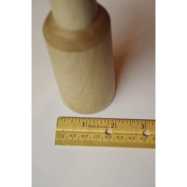 Straight Maple Wood Cabbage Stomper for Sauerkraut and More … Made In USA