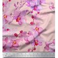 thumbnail image 1 of Soimoi Cotton Duck Fabric Bird & Orchids Flower Decor Fabric Printed Yard 56 Inch Wide, 1 of 3