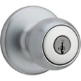 thumbnail image 1 of Fairfax Satin Nickel Front Door Knob with Deadbolt  Reversible Exterior/Interior Entry Door Knob with Key and Deadbolt Lock  Front Door Knobs with Lock/Front Door Lock  Traditional Home D, 1 of 6