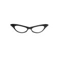 thumbnail image 1 of 50s Black Frame Glasses, 1 of 4