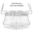 thumbnail image 1 of Support de Mise en Conserve, Support de Bocaux de Mise en Conserve, Support de Cuiseur Vapeur pour Mise en Conserve dans l'Eau Ou Mise en Conserve sous Pression, Adapté à Divers Bocaux-Argent, 1 of 5