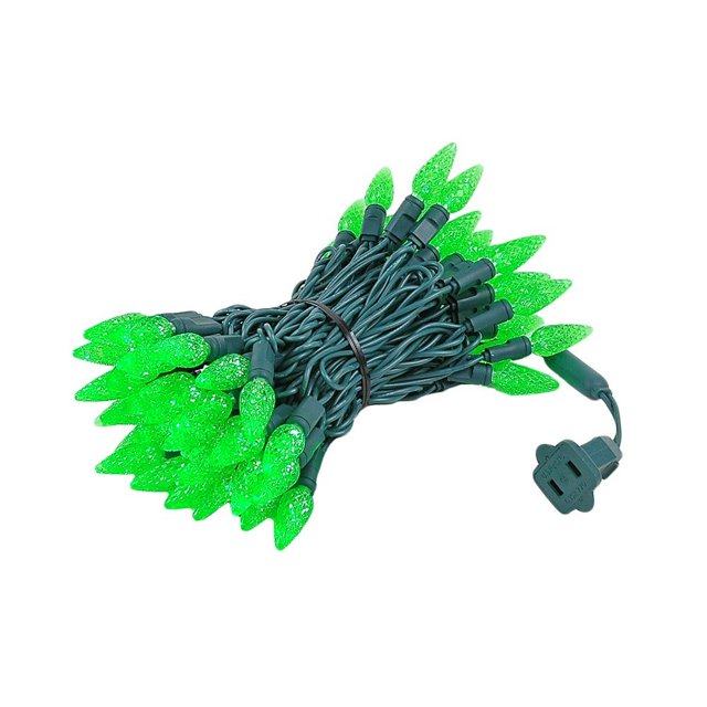 Novelty Lights 24 Feet 70 LED True Twinkle Green Outdoor Christmas String