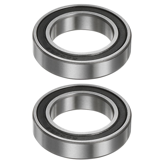 Unique Bargains 6804-2RS Roulements à Billes 20mmx32mmx7mm Acier Chromé ABEC3 Double Étanchéité Lot de 2