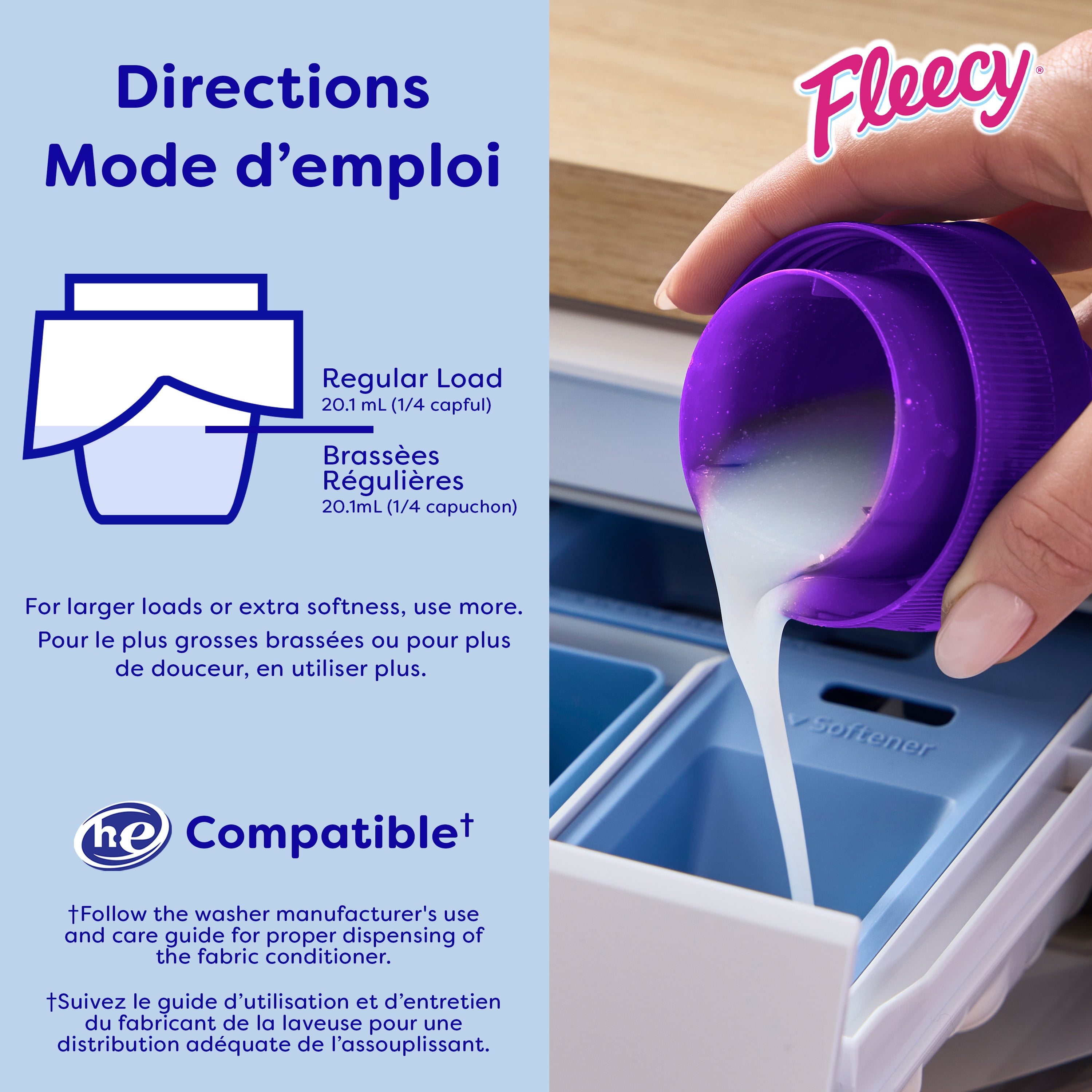 Fleecy Sensations Liquid Fabric Conditioner, Lavender Scent