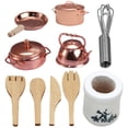 thumbnail image 1 of 1 Ensemble de Mini Pot de Cuisson Éducatif Simulation Ustensiles de Cuisine Pot Décoratif Miniature, 1 of 7