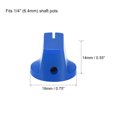 thumbnail image 2 of Unique Bargains 2 Pcs 6.4mm Shaft Hole Guitar AMP Effect Pedal Knobs Pointer Control Knobs with Set Screw Blue, 2 of 4