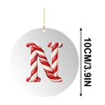 thumbnail image 2 of 26 Letter Ornament Cane Candy Letter Ornament, 2 of 5