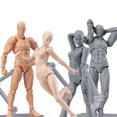 thumbnail image 1 of 1 Ensemble Figurines de Dessin d'Anime pour Artistes Figurine d'Action Modèle Jouet Humain, 1 of 6