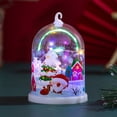 thumbnail image 3 of Christmas Tree Decorations, Colorful Lights Small Night Light Desktop Pendant, Snow Scenery Ornaments with Snowman Santa, Battery Powered, Christmas Gifts Christmas Tree Lights, 3 of 6