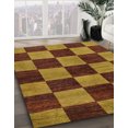 thumbnail image 2 of Ahgly Company Indoor Rectangle Abstract Cinnamon Brown Oriental Area Rugs, 7' x 9', 2 of 6