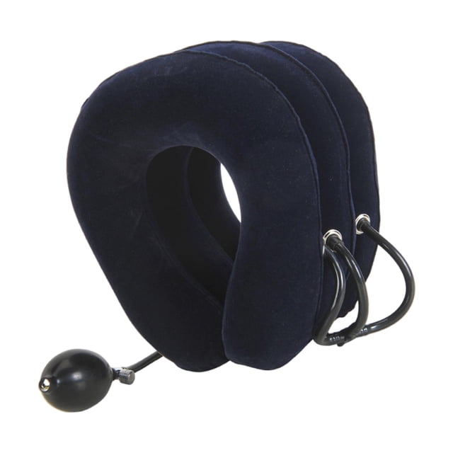Dispositif de Traction Cervicale Orthèse Cervicale Gonflable Alignement de la Colonne Vertébrale Bleu Foncé