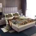 thumbnail image 1 of YST 4Pcs Rustic Cabin Sheet Set King Size, Lodge Country Style Bed Sheets Set Western Home Decor for All Season, 1 Fitted Sheet 1 Flat Sheet 2 Pillowcases, 1 of 6