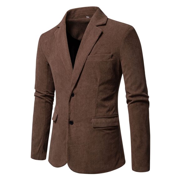 Men's Fashion Lapel Casual Blazer Jacket, Single-Breasted Suit Coat for Formal and Everyday Wear
