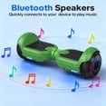 thumbnail image 2 of HOVERSTAR 6"Off-Road Hoverboard for Kids & Adults,Two-Wheel Self Balancing Flashing LED Wheels Electric Scooter,15km/h Max Speed,LED Light,UL 2272 Certified (Green), 2 of 8