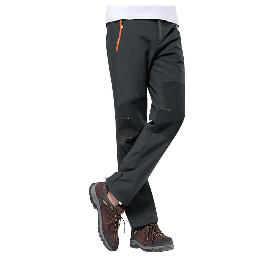 EASTIN Men‘s Insulated Bib Overalls Solid Color Pocket Trousers Waterproof Snow Pants
