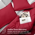 thumbnail image 3 of Bare Home Goose Down Alternative Comforter Set - 3 Piece Set - King/Cal King, Red, 3 of 7