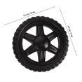 thumbnail image 4 of OULII Shopping Carts Spare Wheels 2Pcs Pressure Resistant Plastic Black, 4 of 8
