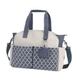 thumbnail image 3 of HILABEE Diaper Bag Tote Multi Outer Pockets Lightweight Waterproof Baby Changing Bag Blue White, 3 of 9